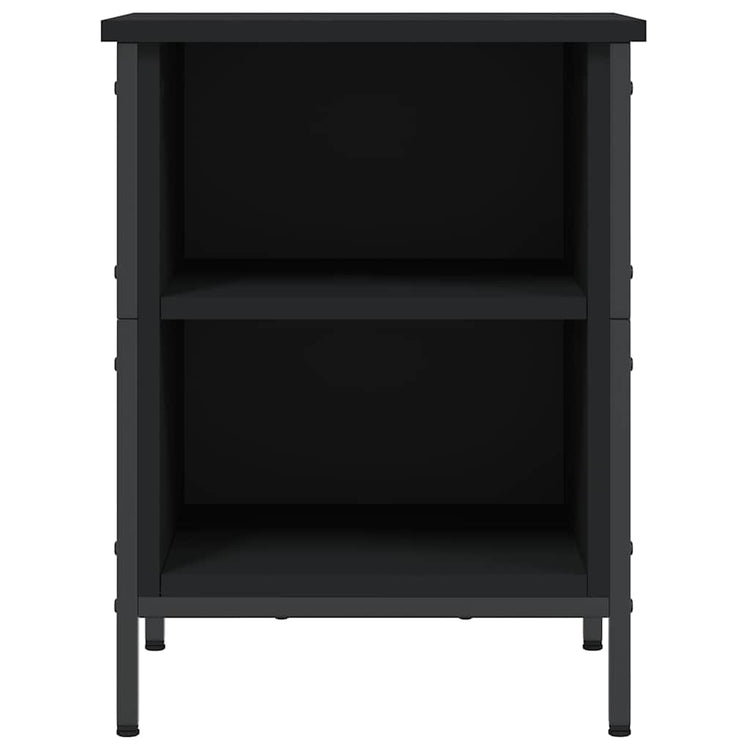 Vidaxl schoenenkast 38x35x50 cm bewerkt hout zwart