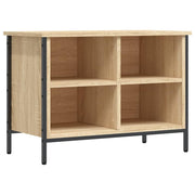 Vidaxl schoenenkast 69x35x50 cm bewerkt hout sonoma eikenkleurig - afbeelding 2