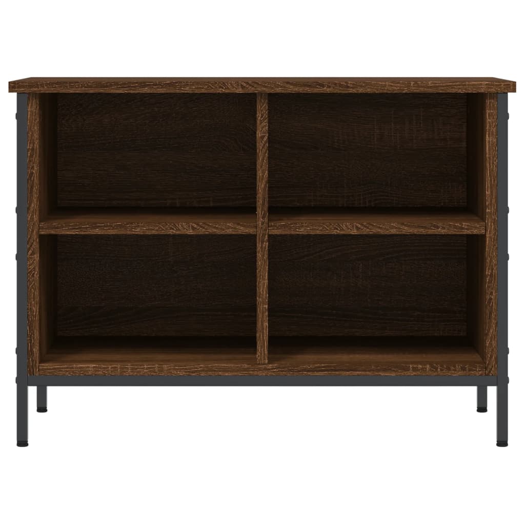 Vidaxl schoenenkast 69x35x50 cm bewerkt hout bruin eikenkleur