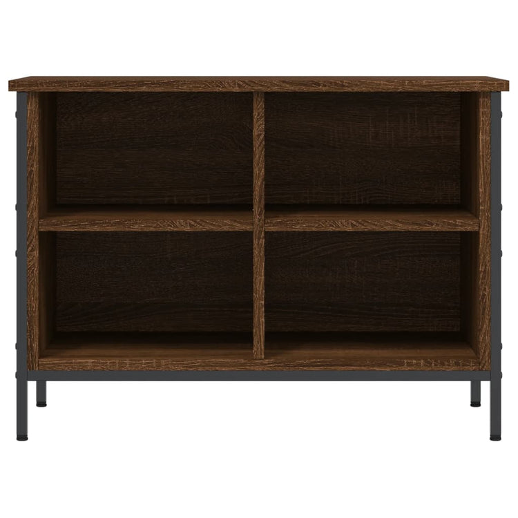 Vidaxl schoenenkast 69x35x50 cm bewerkt hout bruin eikenkleur