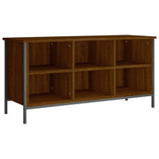 Vidaxl schoenenkast 100x35x50 cm bewerkt hout bruin eikenkleur - afbeelding 2