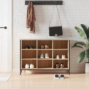 Vidaxl schoenenkast 100x35x70 cm bewerkt hout sonoma eikenkleurig - afbeelding 1