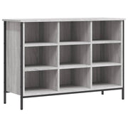 Vidaxl schoenenkast 100x35x70 cm bewerkt hout grijs sonoma eikenkleur - afbeelding 2