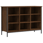 Vidaxl schoenenkast 100x35x70 cm bewerkt hout bruin eikenkleur - afbeelding 2