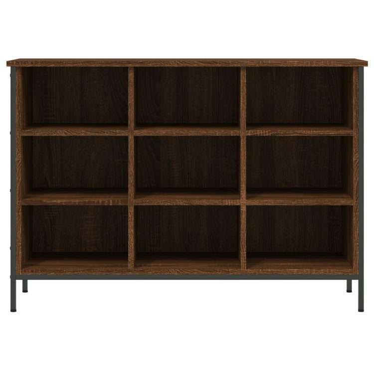 Vidaxl schoenenkast 100x35x70 cm bewerkt hout bruin eikenkleur