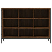 Vidaxl schoenenkast 100x35x70 cm bewerkt hout bruin eikenkleur - afbeelding 3