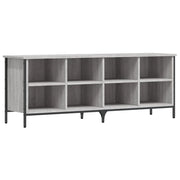 Vidaxl schoenenkast 131x35x50 cm bewerkt hout grijs sonoma eikenkleur - afbeelding 2
