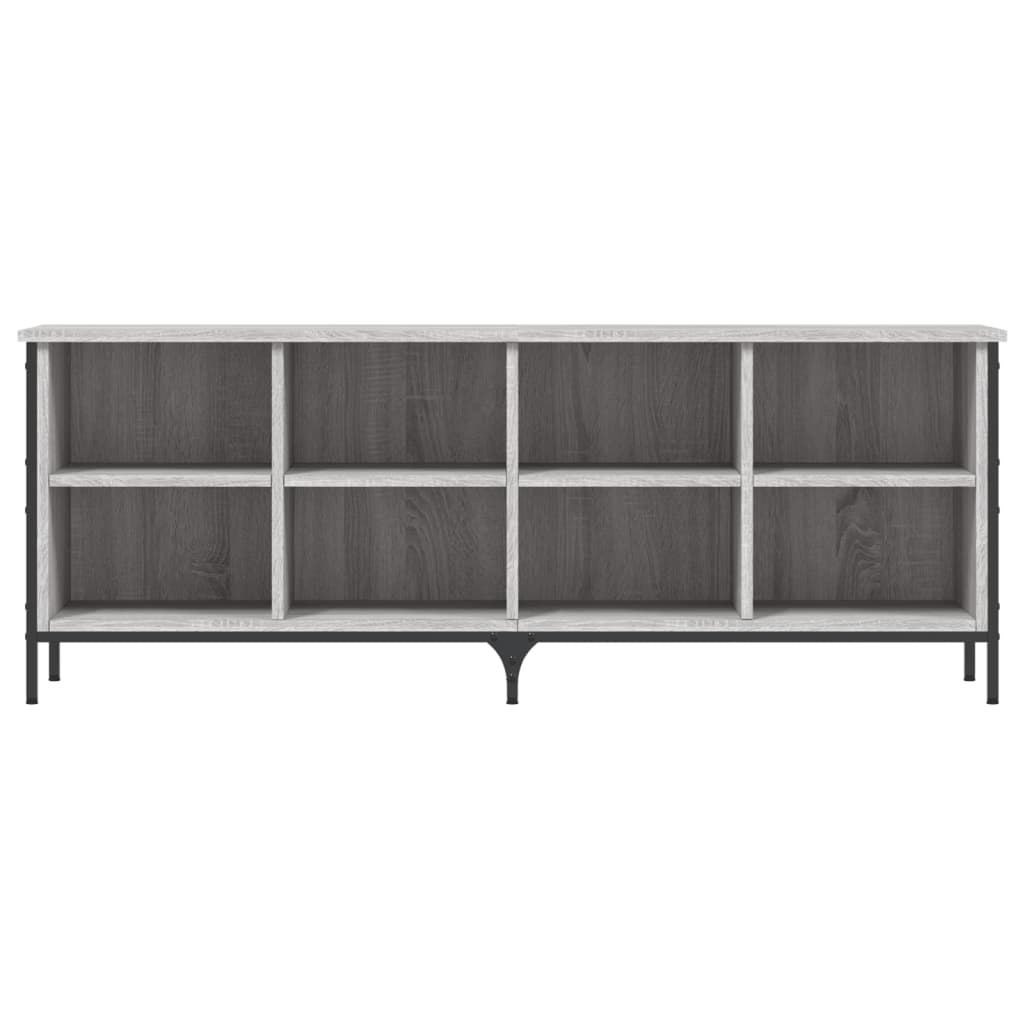 Vidaxl schoenenkast 131x35x50 cm bewerkt hout grijs sonoma eikenkleur
