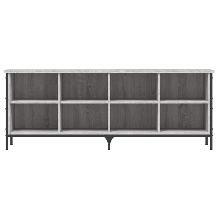 Vidaxl schoenenkast 131x35x50 cm bewerkt hout grijs sonoma eikenkleur