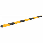 VidaXL Verkeersdrempel 420x32,5x4 cm rubber geel en zwart - afbeelding 1