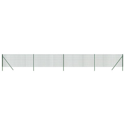 Vidaxl draadgaashek 0,8x10 m gegalvaniseerd staal groen