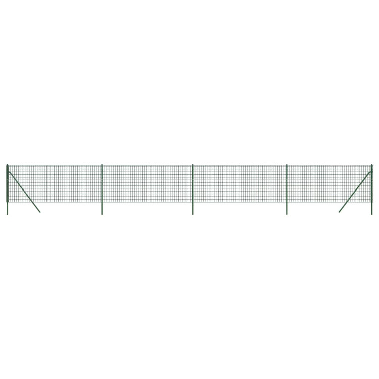 Vidaxl draadgaashek 1x10 m gegalvaniseerd staal groen
