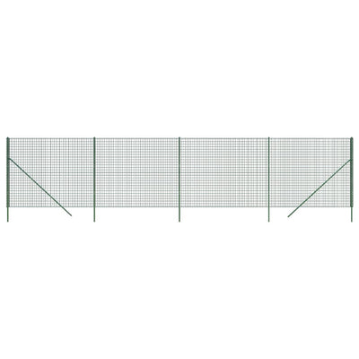 Vidaxl draadgaashek 1,6x10 m gegalvaniseerd staal groen