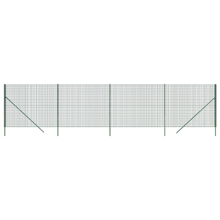Vidaxl draadgaashek 1,6x10 m gegalvaniseerd staal groen