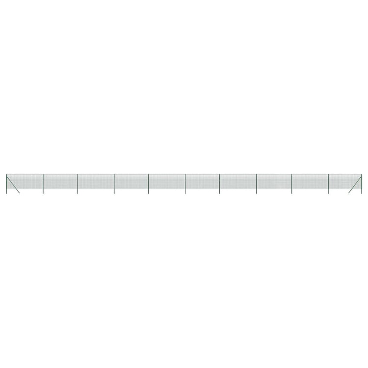 Vidaxl draadgaashek 0,8x25 m gegalvaniseerd staal groen