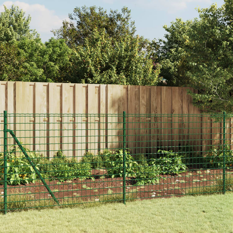 Vidaxl draadgaashek 0,8x25 m gegalvaniseerd staal groen