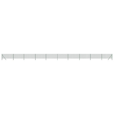 Vidaxl draadgaashek 1x25 m gegalvaniseerd staal groen