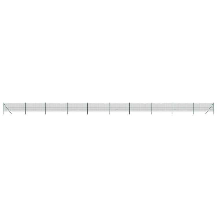 Vidaxl draadgaashek 1x25 m gegalvaniseerd staal groen