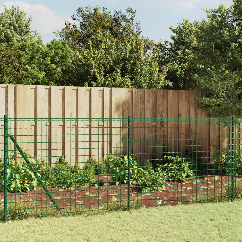 Vidaxl draadgaashek 1x25 m gegalvaniseerd staal groen