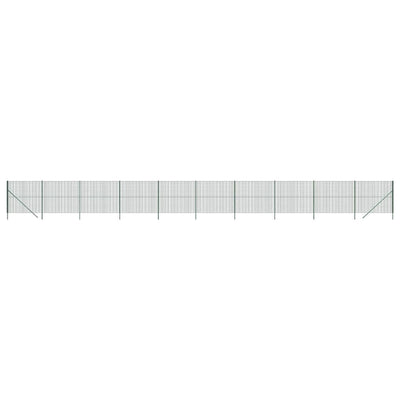 VidaXL Draadgaashek 1,6x25 m gegalvaniseerd staal groen