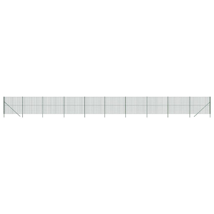 VidaXL Draadgaashek 2x25 m gegalvaniseerd staal groen