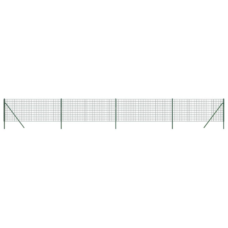 Vidaxl draadgaashek 1x10 m gegalvaniseerd staal groen