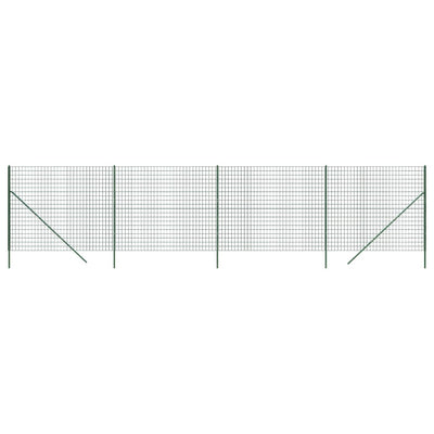 VidaXL Draadgaashek 1,8x10 m gegalvaniseerd staal groen