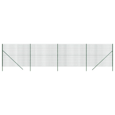 Vidaxl draadgaashek 2,2x10 m gegalvaniseerd staal groen