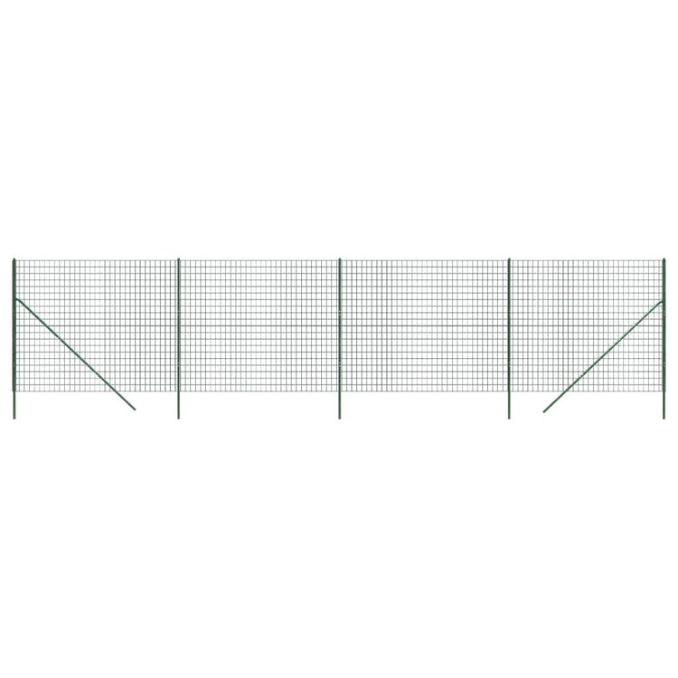 Vidaxl draadgaashek 2,2x10 m gegalvaniseerd staal groen