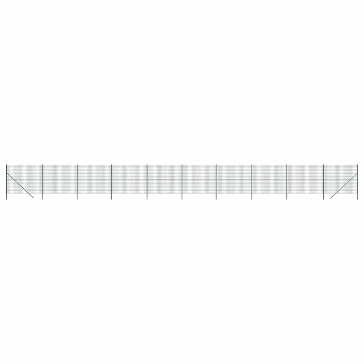VidaXL Draadgaashek 1,4x25 m gegalvaniseerd staal groen