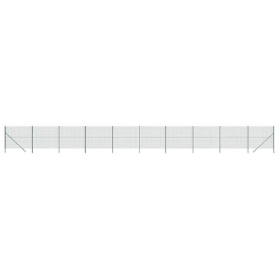 VidaXL Draadgaashek 1,6x25 m gegalvaniseerd staal groen