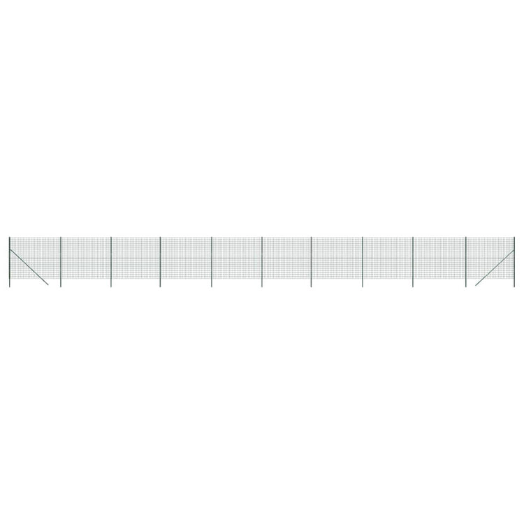 VidaXL Draadgaashek 1,6x25 m gegalvaniseerd staal groen