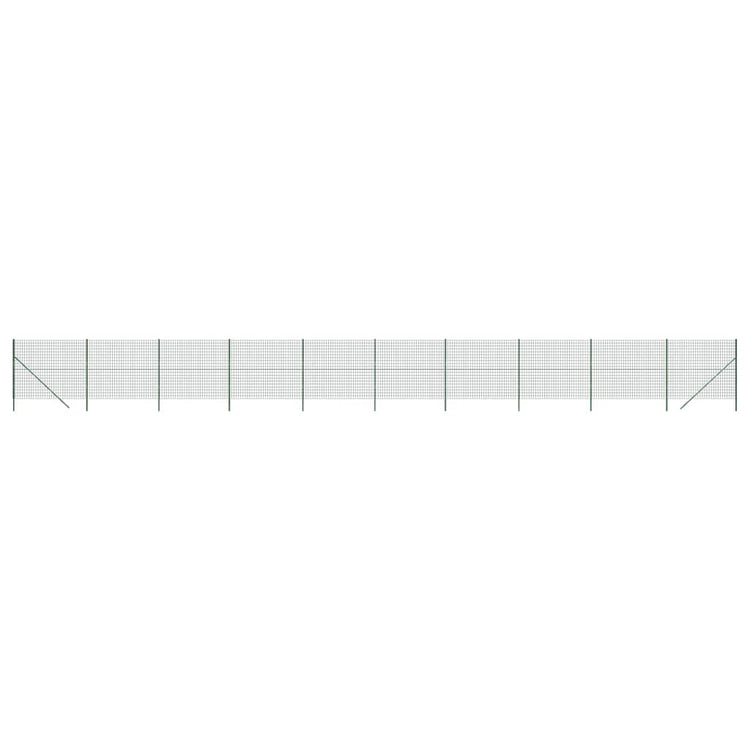 VidaXL Draadgaashek 1,8x25 m gegalvaniseerd staal groen
