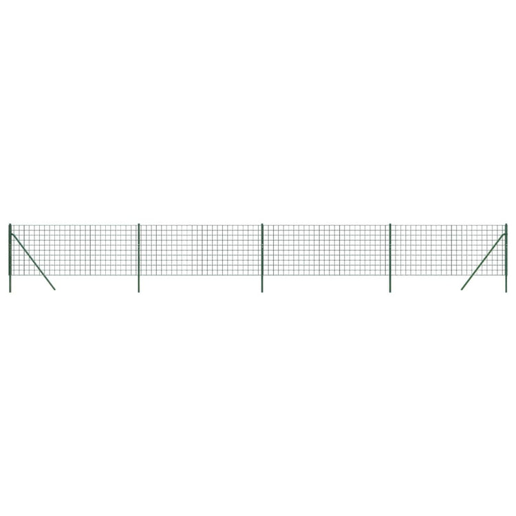 Vidaxl draadgaashek 0,8x10 m gegalvaniseerd staal groen
