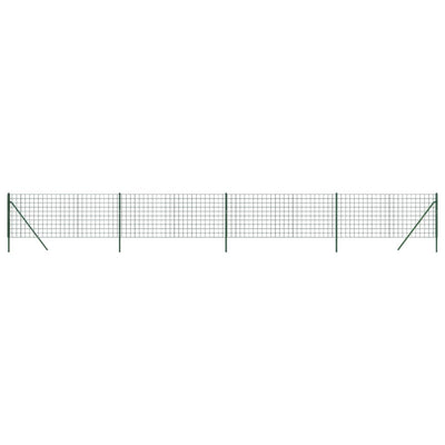 Vidaxl draadgaashek 1x10 m gegalvaniseerd staal groen