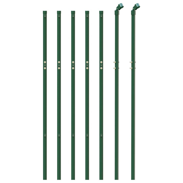 Vidaxl draadgaashek 1,1x10 m gegalvaniseerd staal groen