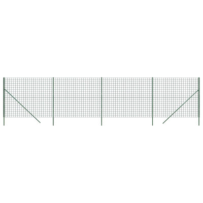 Vidaxl draadgaashek 1,4x10 m gegalvaniseerd staal groen