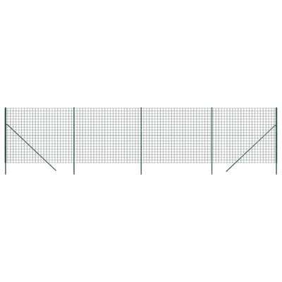Vidaxl draadgaashek 1,6x10 m gegalvaniseerd staal groen