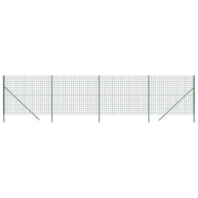 Vidaxl draadgaashek 2x10 m gegalvaniseerd staal groen