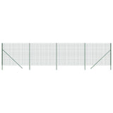 Vidaxl draadgaashek 2,2x10 m gegalvaniseerd staal groen - afbeelding 2