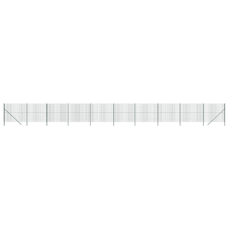 VidaXL Draadgaashek 2,2x25 m gegalvaniseerd staal groen