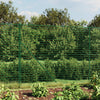 Vidaxl draadgaashek met grondankers 1,4x10 m groen