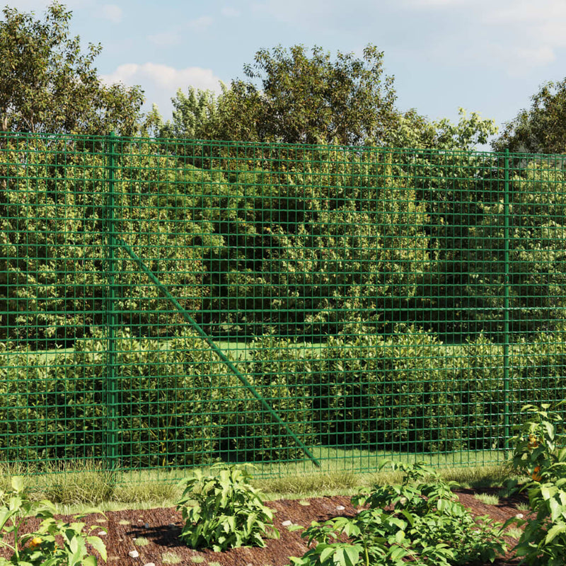 Vidaxl draadgaashek met grondankers 1,4x10 m groen