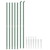 Vidaxl draadgaashek met grondankers 1,6x10 m groen