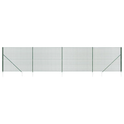 Vidaxl draadgaashek met grondankers 1,8x10 m groen