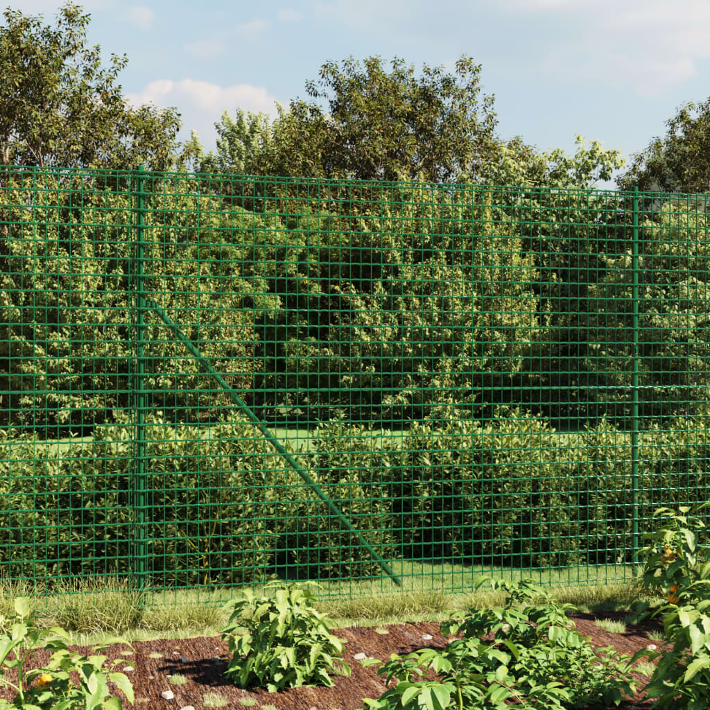 Vidaxl draadgaashek met grondankers 1,8x10 m groen