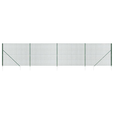 Vidaxl draadgaashek met grondankers 2x10 m groen