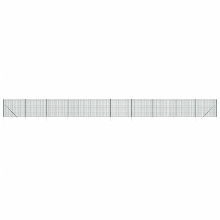VidaXL Draadgaashek met grondankers 2,2x25 m groen