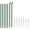 Vidaxl draadgaashek met grondankers 1x10 m groen