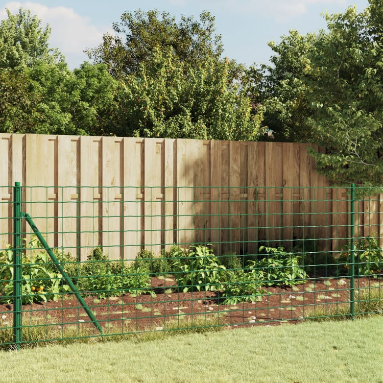 Vidaxl draadgaashek met grondankers 1x10 m groen